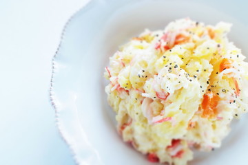 Corn and crab salad