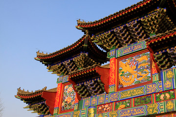 Obraz premium Traditional Chinese style large arch, in the ancient Luanzhou city