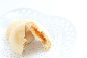 Homemade mango paste filling cookie