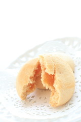 Homemade mango paste filling cookie