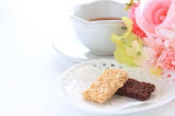 Crunchy white chocolate and Englist tea 