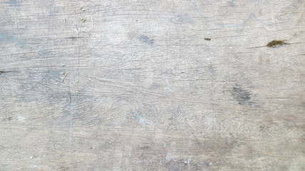 wooden old grunge of table at thailand school, old table background texture