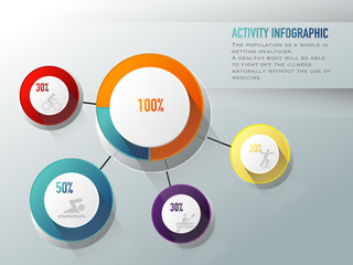 Infographic design elements vector illustration and workflow layout, diagram, business charts
