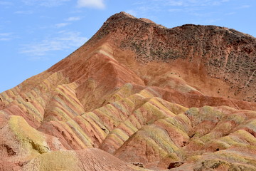 Danxia National Geological Park en Zhangye, China