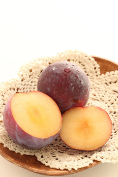 Japanese fruit, plum for healthy food iamge