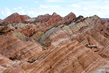 Danxia National Geological Park en Zhangye, China