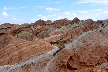 Danxia National Geological Park en Zhangye, China