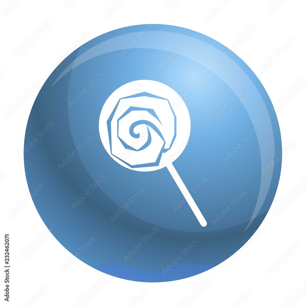 Poster lollipop icon. simple illustration of lollipop vector icon for web design isolated on white backgrou