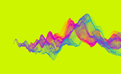 Abstract wavy background for banner, flyer, book cover, poster. Dynamic effect. Vector illustration. Design template.