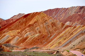 Danxia National Geological Park en Zhangye, China