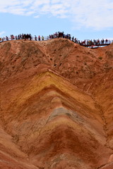 Danxia National Geological Park en Zhangye, China