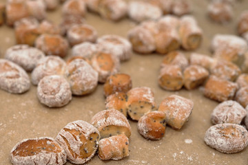 Lithuanian Traditional Christmas Eve Dish - Small, delicious sweets made of tanned pasta and poppy.