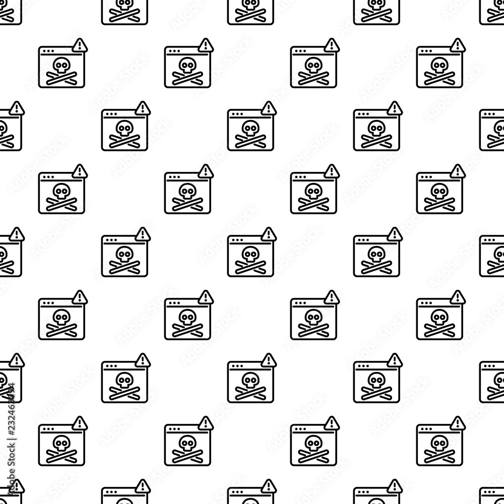 Poster virus computer danger pattern seamless repeat background for any web design