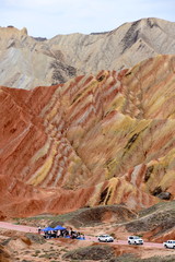 Danxia National Geological Park en Zhangye, China