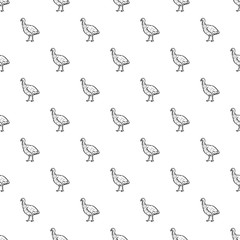 Obraz na płótnie Canvas Turkey cock female pattern seamless repeat background for any web design
