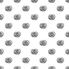 Bavarian pretzel pattern seamless repeat background for any web design