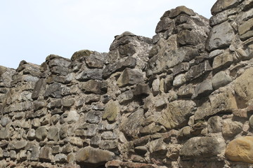 Battlements from stones
