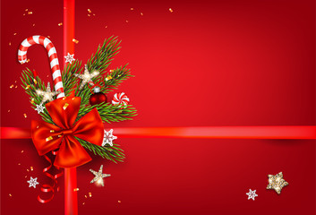 Red holiday decorations