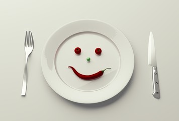 diet and plate