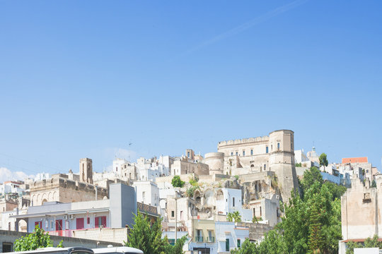 Massafra, Apulia - Skyline of the middle aged village in Italy