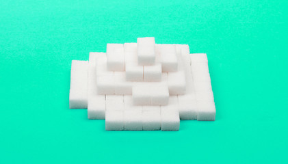 Pile of sugar cubes