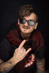 fashion man in various poses