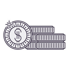 coins with dollar symbol