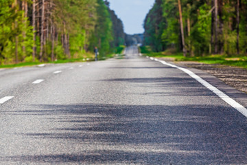 Small country road at spring