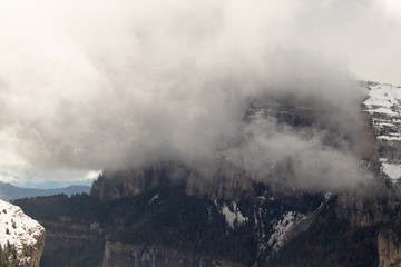 landscape of mountains and blue sky