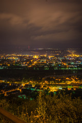 Fototapeta na wymiar Blick auf Trier nachts