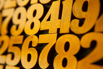 Background of numbers. from zero to nine. Background with numbers. Numbers texture. Mathematics concept