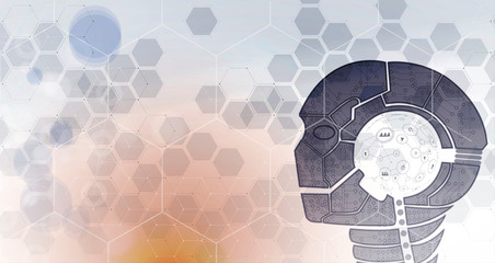 Conceptual technology illustration of artificial intelligence