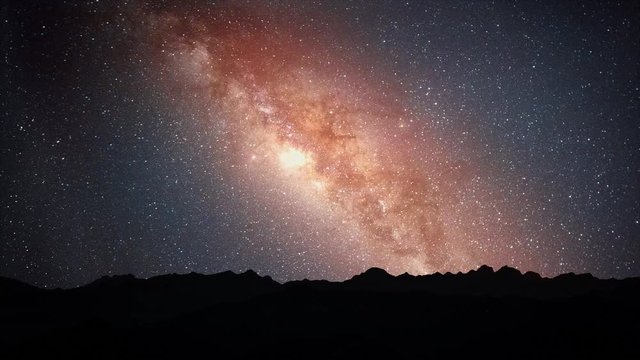 Beautiful Milky Way Time Lapse with Meteor Shower