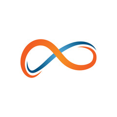 Abstract infinity graphic design template vector illustration