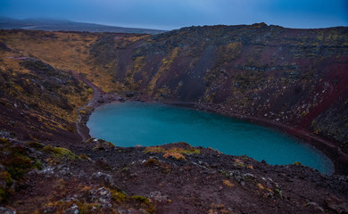 Fototapeta na wymiar Volcanic lake, Iceland