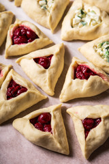 homemade pies with cherries