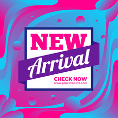 New Arrival Sale Banner Gradient Background