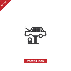 Car tire change vector icon