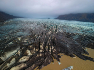 Glacier, melting ice