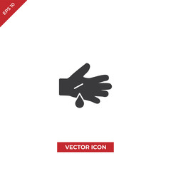 Hand cut vector icon