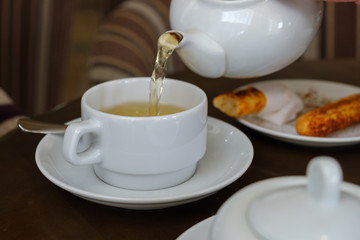 Coffee in cafe.