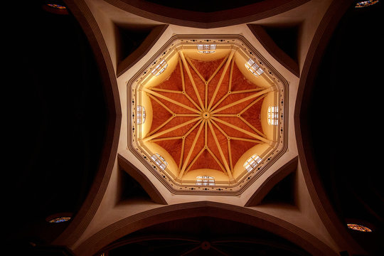 Cathedral of Santa Maria and El Fadri, a bell tower in the city of Castellon de la Plana, Spain