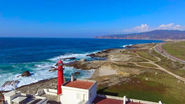 Vista do Farol do Cabo Raso em Cascais Portugal