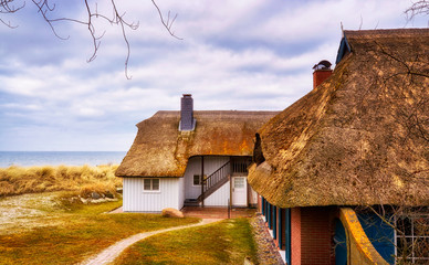 Farm in the dunes of the Baltic Sea.