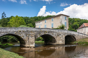 Bridge at Saint-Jean-de-Côle, France