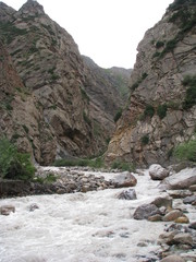 river in the mountains