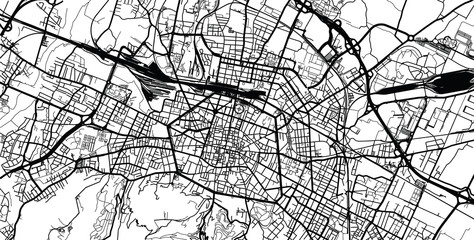 Urban vector city map of Bologna, Italy © ink drop