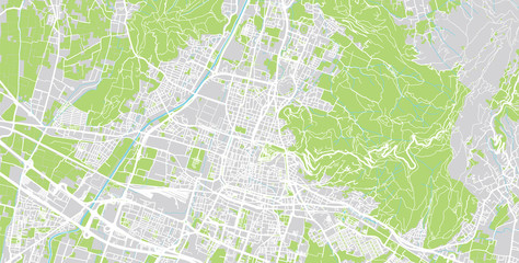 Urban vector city map of Brescia, Italy