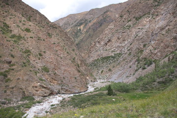 river in mountains