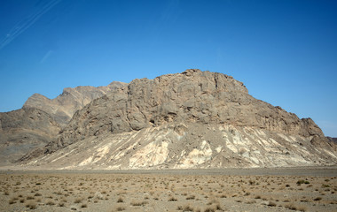 Mountains in the desert around Yazd, Iran